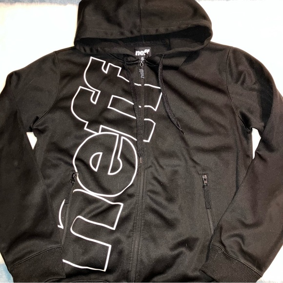 Black NEFF Zip Up Hoodie - Picture 3 of 8